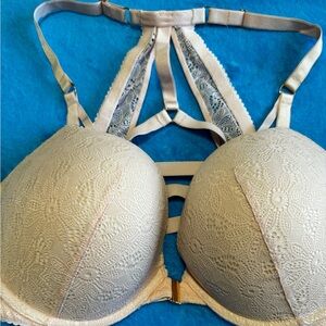 Victoria’s Secret Very Sexy Push-Up Bra, 36DD, Front Hook, Ladder Back, Lt. Pink